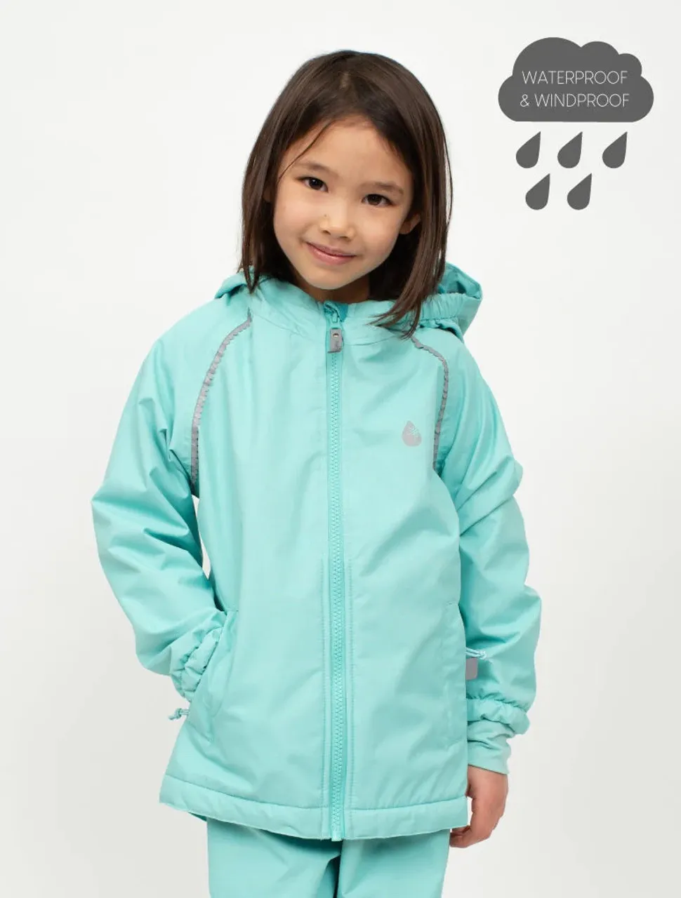 Therm SplashMagic Storm Waterproof Windproof Jacket Aqua Sky