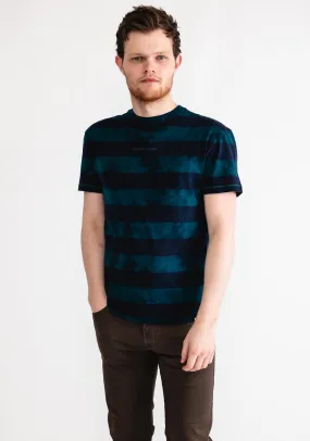 Tommy Jeans Stripe Overdyed T-Shirt, Green & Navy