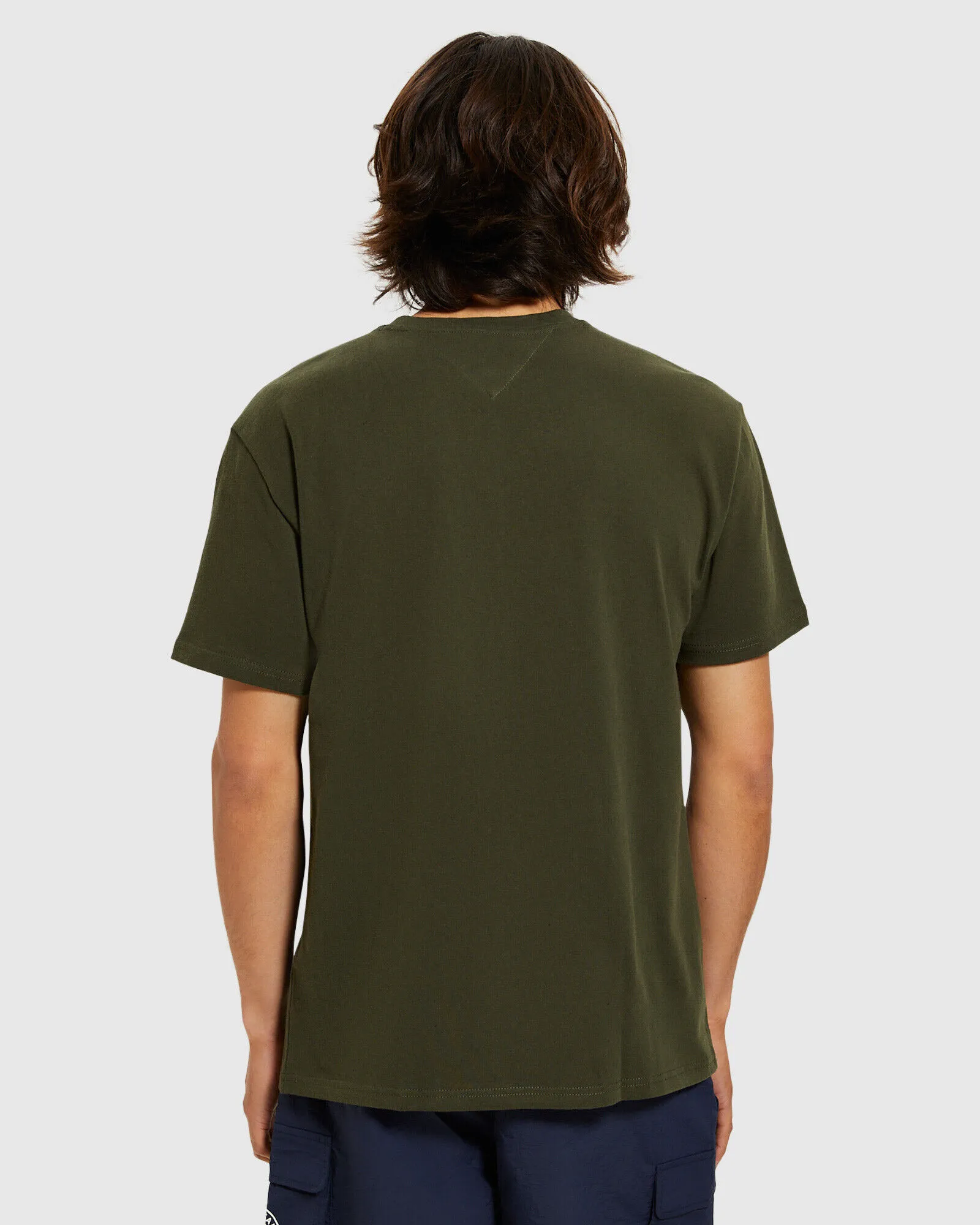 Tommy Jeans TJM Tommy Badge T-Shirt Dark Olive Green