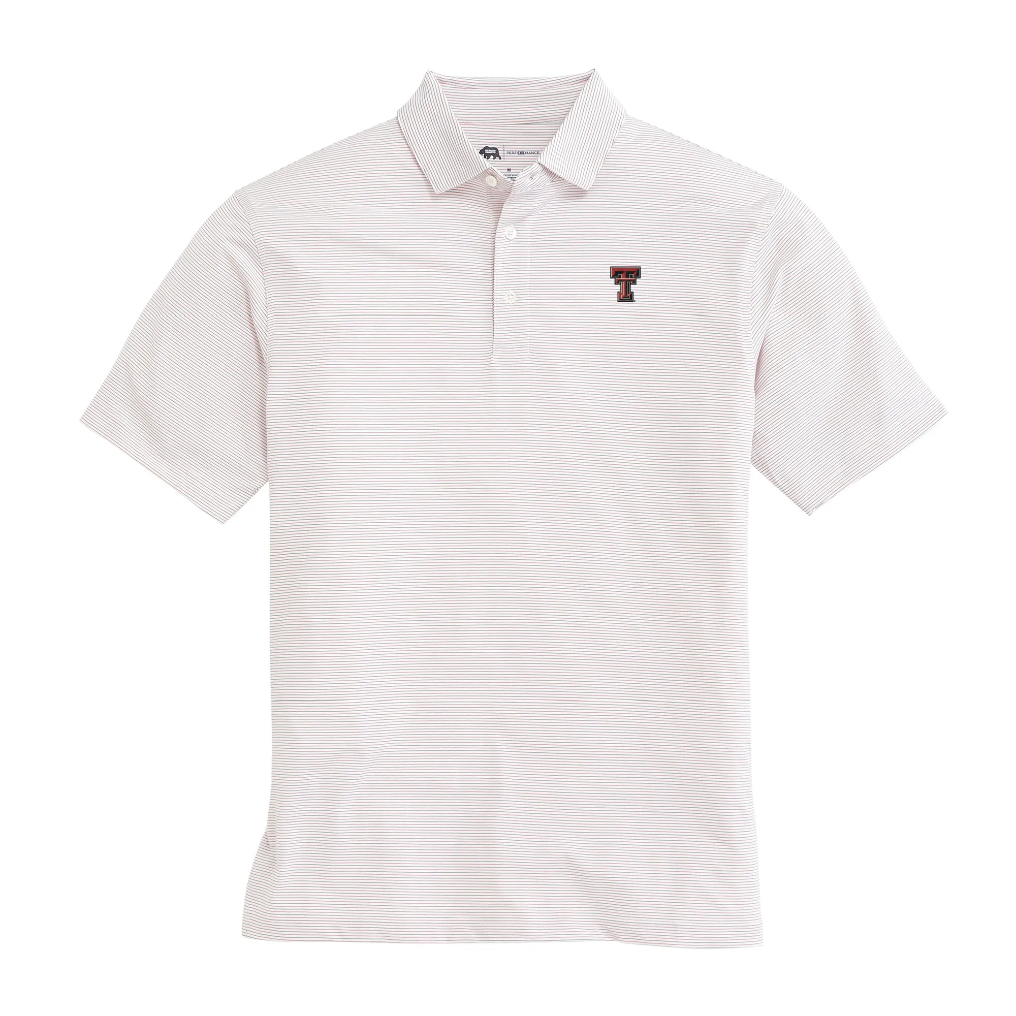 Tour Stripe Texas Tech Performance Polo