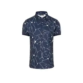 Tour Tech Reg Fit Print Polo Lit Navy