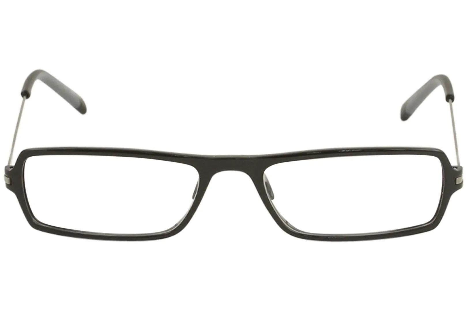 Tumi Compatto Eyeglasses Black Full Rim Reading Glasses