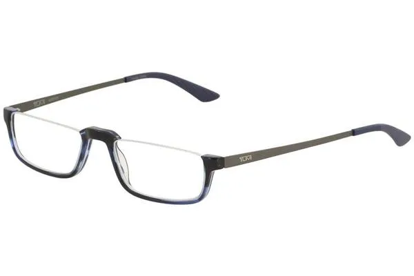 Tumi Desmond Eyeglasses Desmond Black Half Rim Reading Glasses