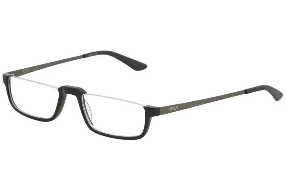 Tumi Desmond Eyeglasses Desmond Black Half Rim Reading Glasses