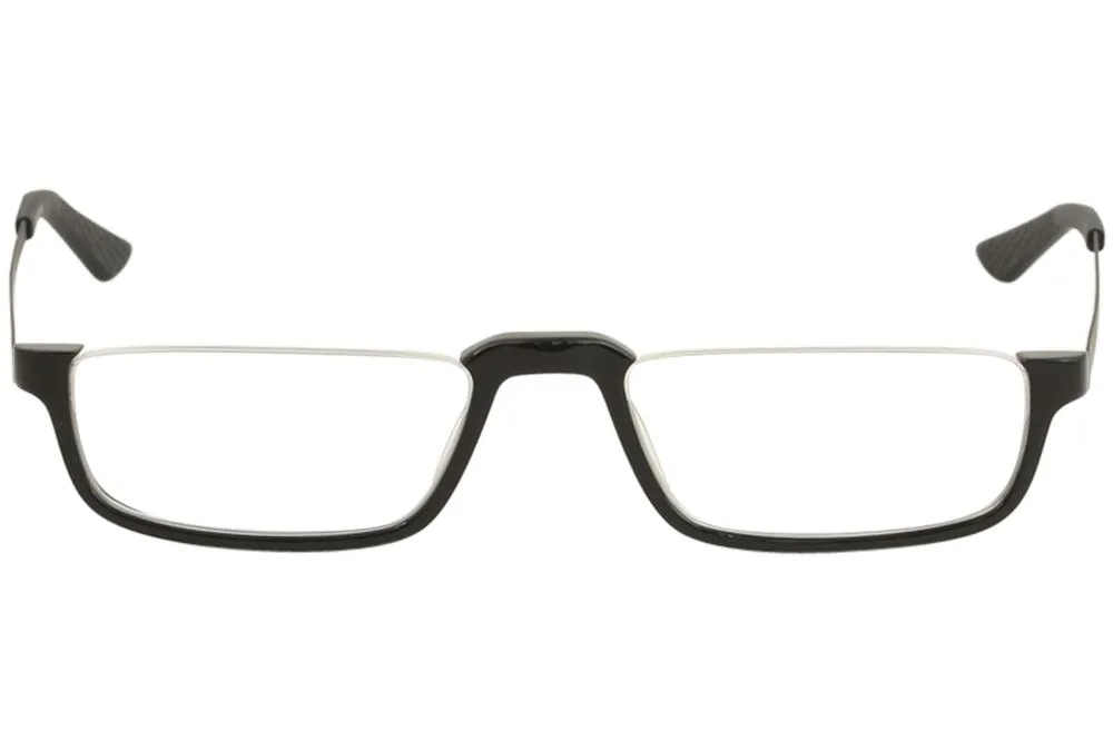 Tumi Desmond Eyeglasses Desmond Black Half Rim Reading Glasses