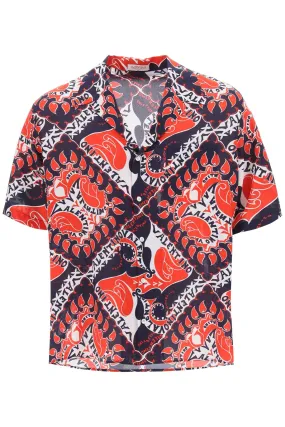 Valentino Bandana Printed Short-Sleeved Shirt