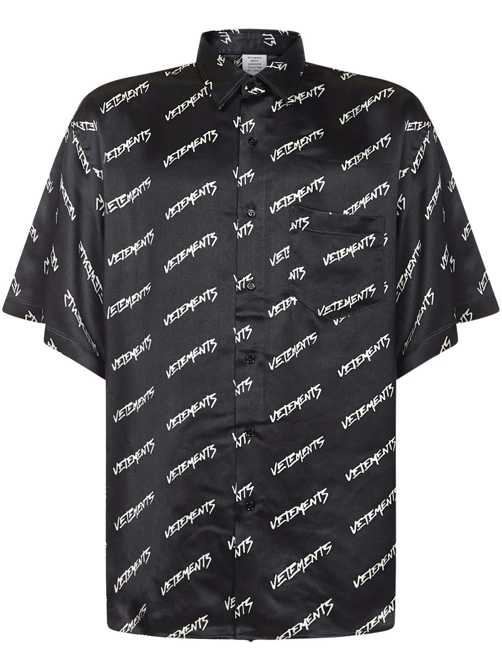 Vetements All-Over Logo Short-Sleeved Shirt