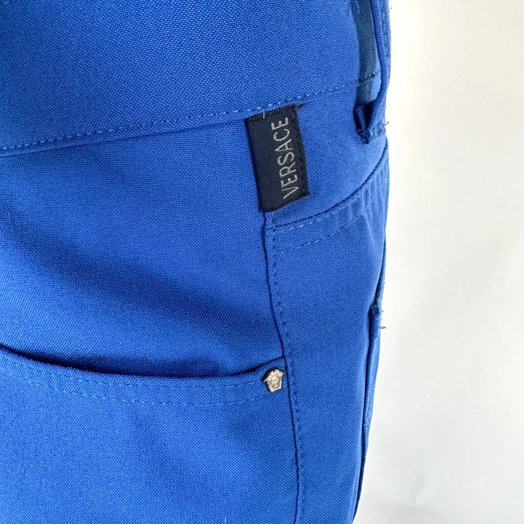 Vintage Blue Versace Trousers Pants Jeans (31x32)