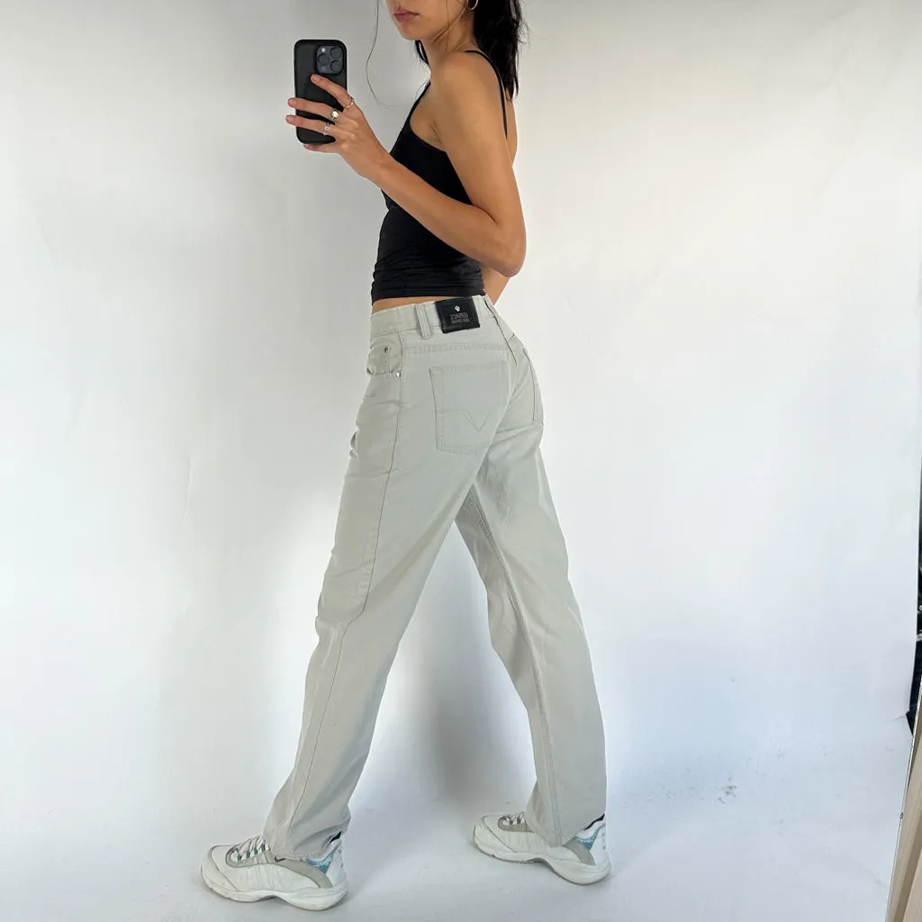 Vintage Grey Versace Trousers Pants Jeans (30x30)