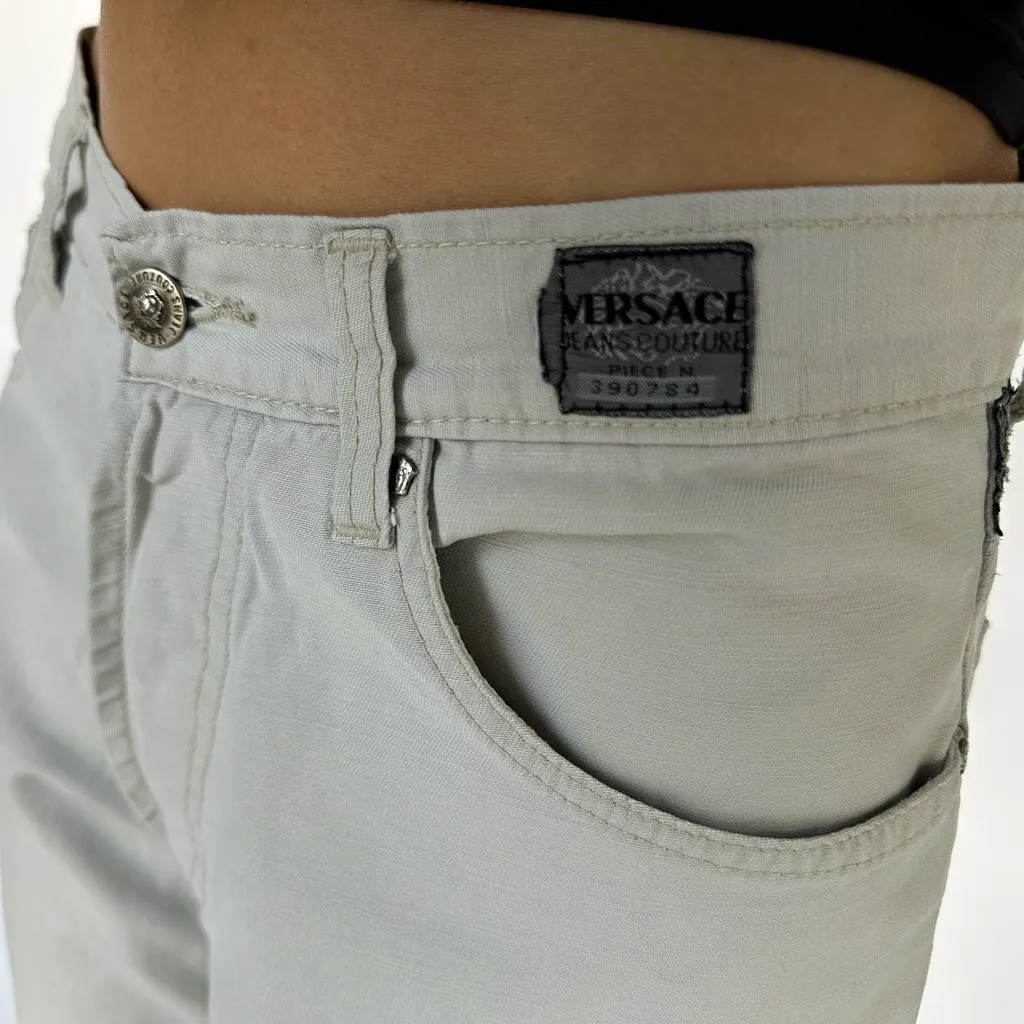 Vintage Grey Versace Trousers Pants Jeans (30x30)