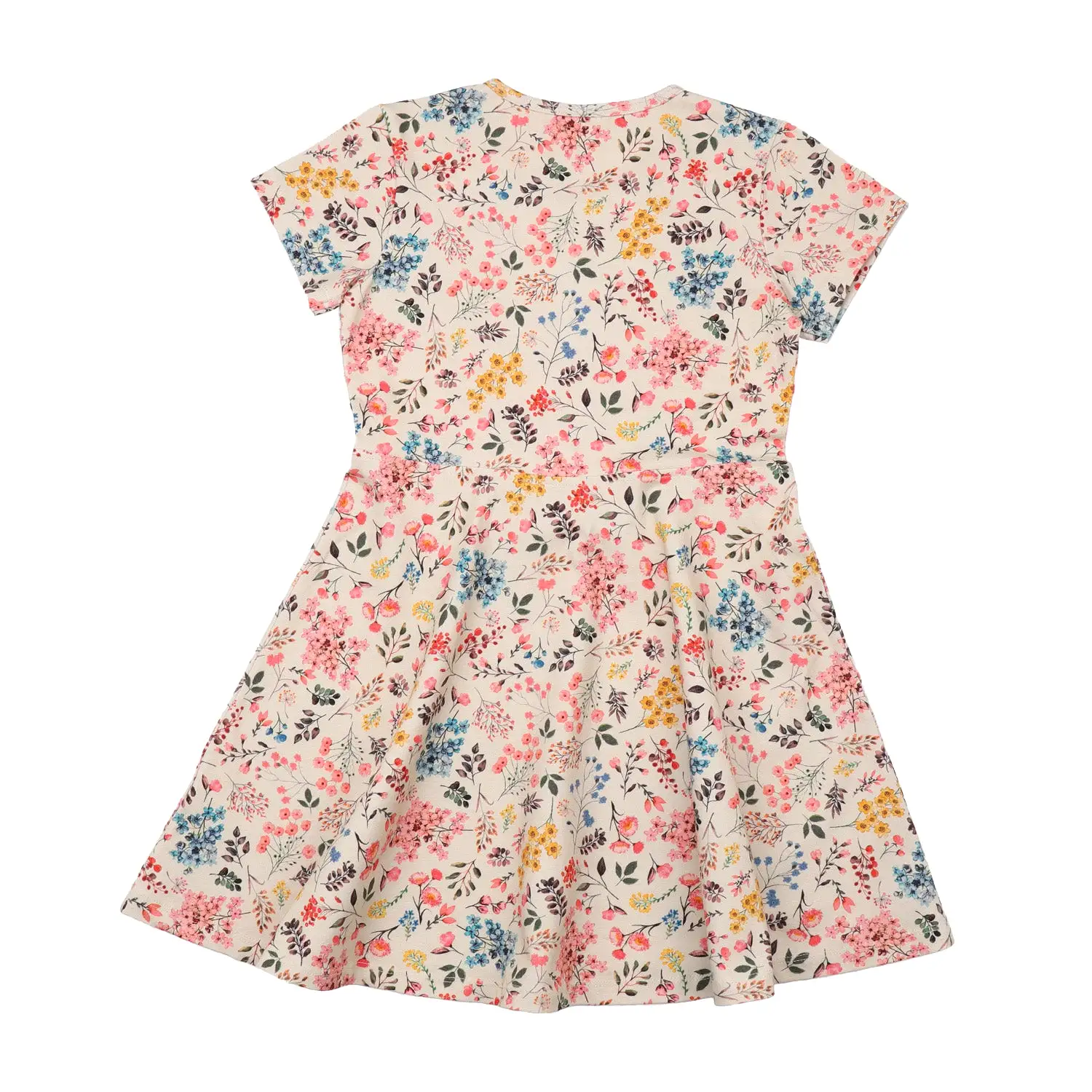 Walkiddy Mini Flowers Short Sleeved Skater Dress