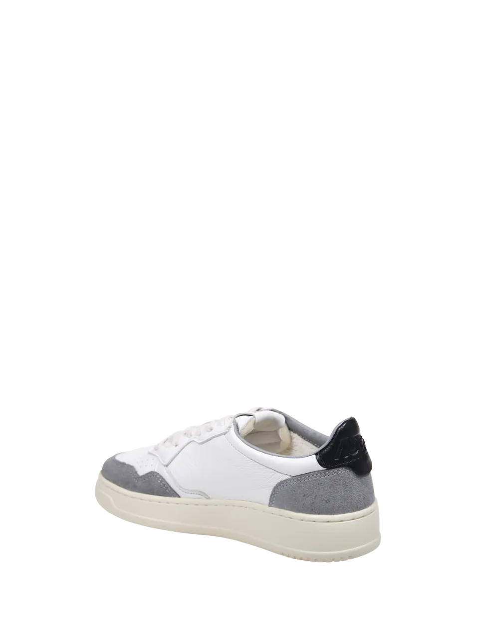 WOMAN AUTRY GREY LEATHER MEDALIST LOW SNEAKER