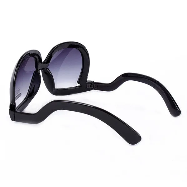 Women Retro Fashion Oversized Sunglasses Square Leg Bent Back Frame Sun Glasses Lunette De Soleil SM6