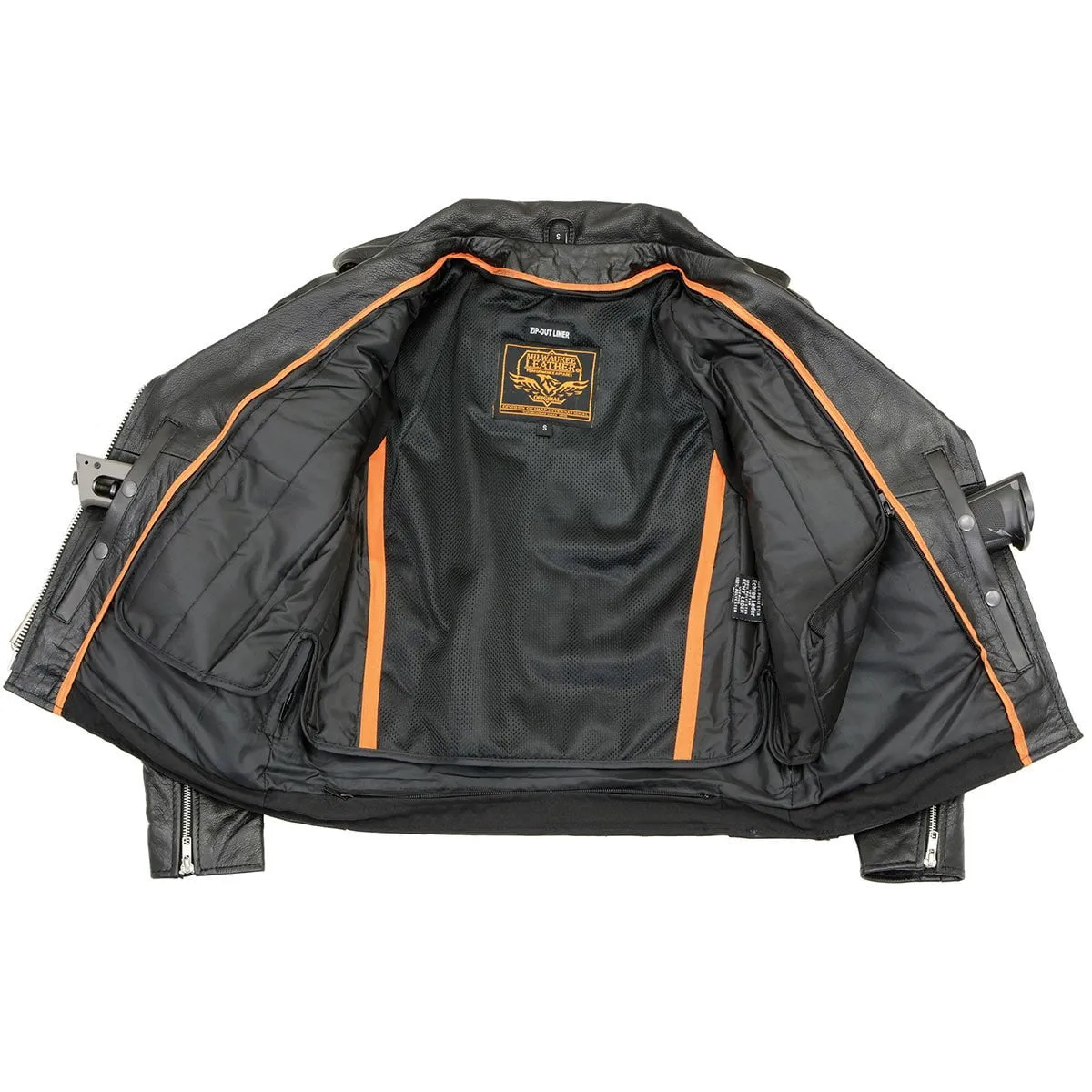 Women's Classic Black Leather Motorcycle Riders Jacket