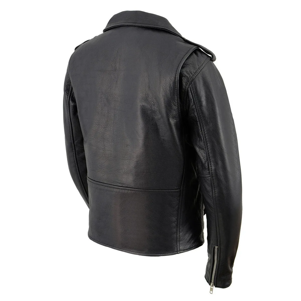 Women's Classic Black Leather Motorcycle Riders Jacket