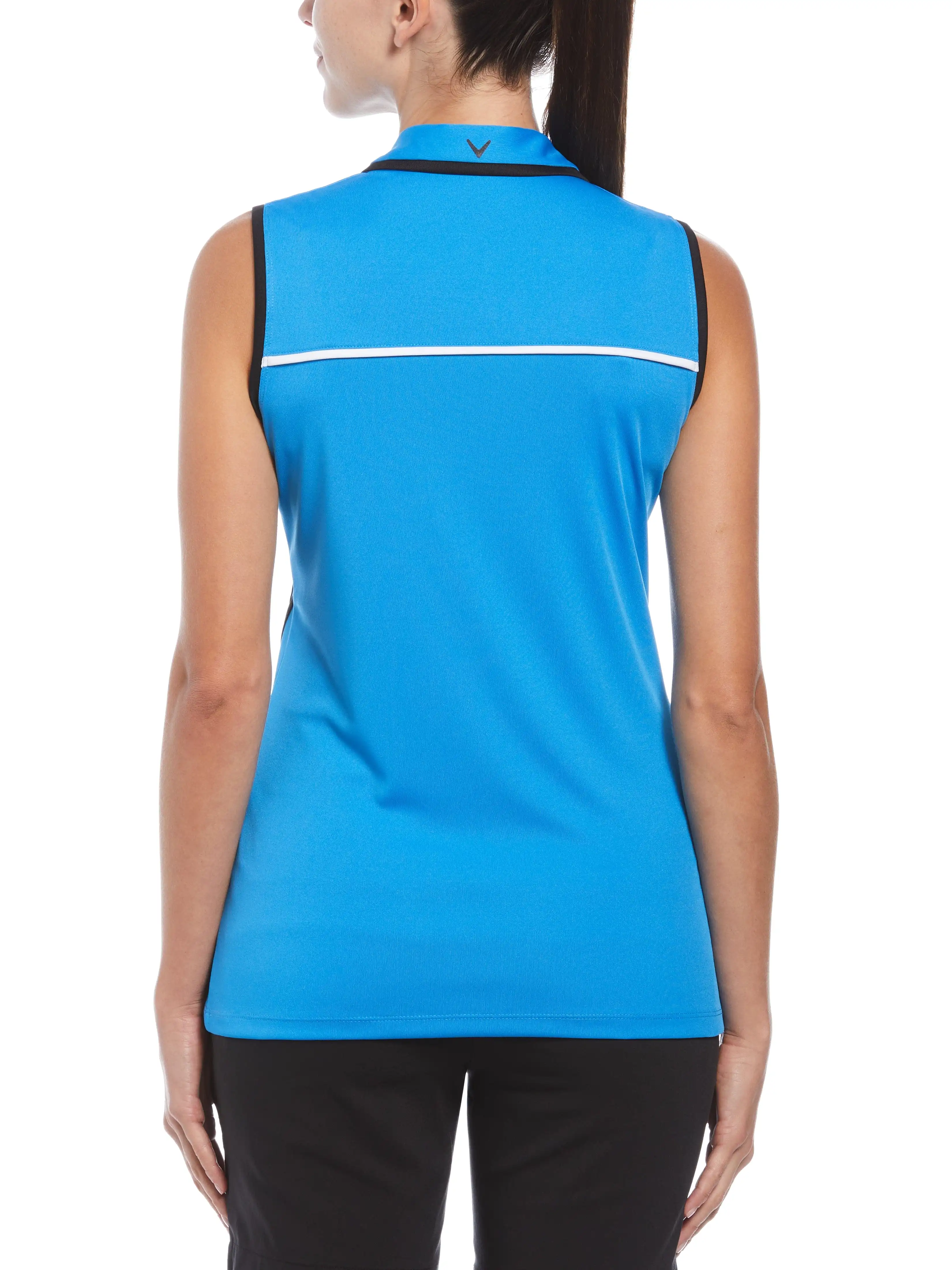 Womens Color Block Golf Polo