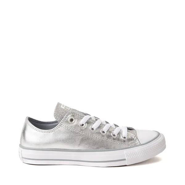 Womens Converse Chuck Taylor All Star Lo Sparkle Party Sneaker - Metallic Granite