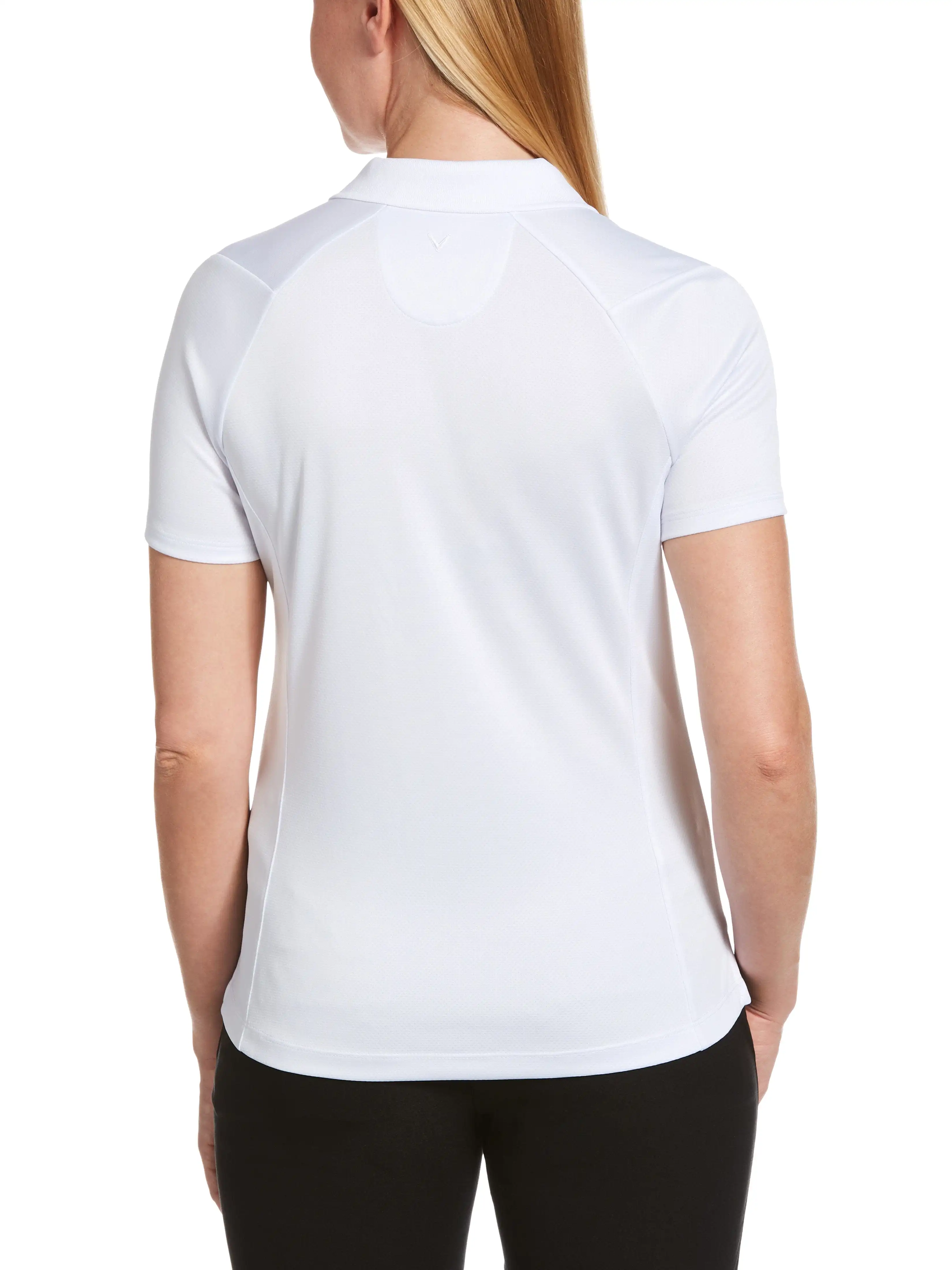 Womens Solid Swing Tech Polo