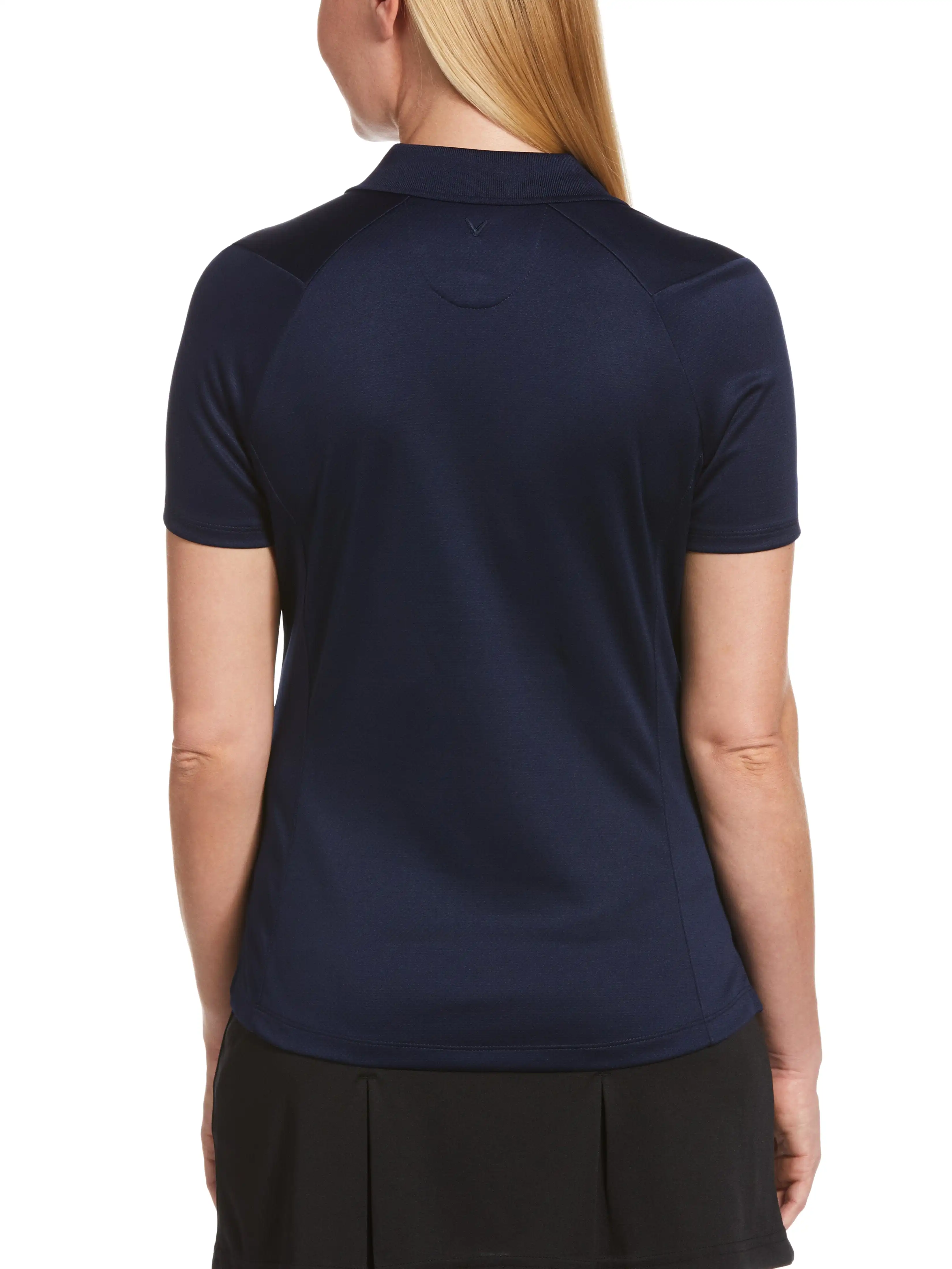 Womens Solid Swing Tech Polo