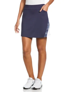 Womens Spacedye Color Block Golf Skort