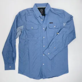 Wrangler  Mixed Material Shirt - Camicia di seconda mano - Uomo - Blu - M