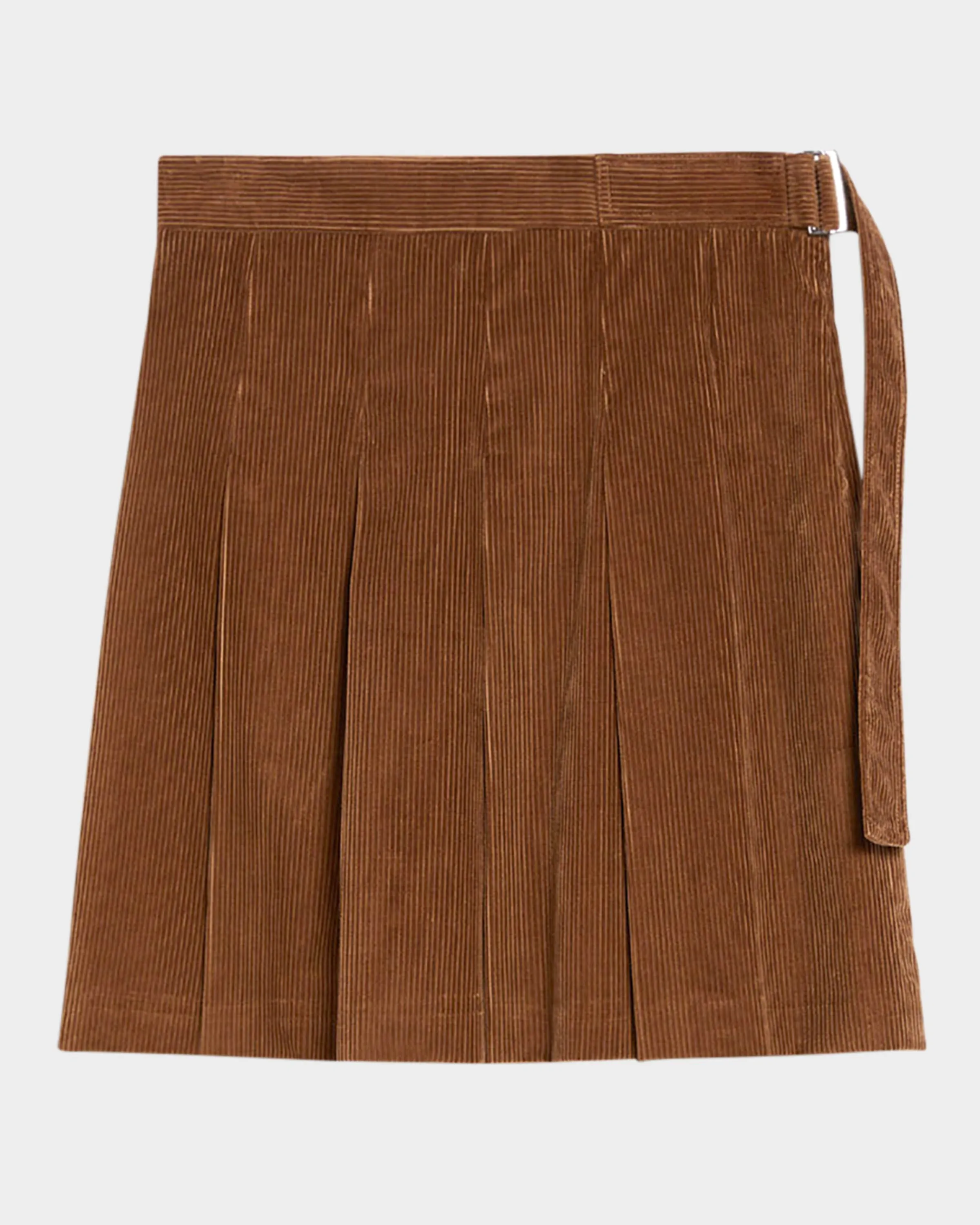 Zucca Pleated Corduroy Mini Skirt